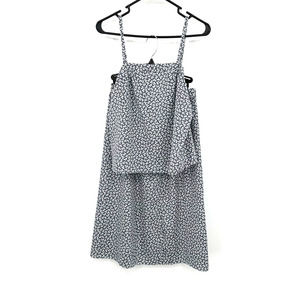Stirling Cooper size 8 matching tank top and skirt set gray white‎